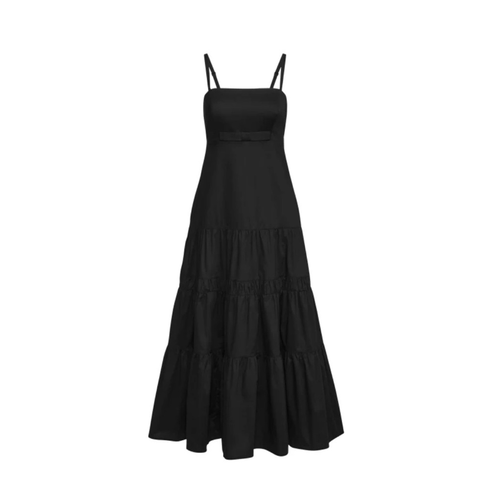 NWT PRABAL GURUNG Black Midi Dress